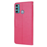 Motorola Moto G60 flipdeksel m. Lommebok - Blomster og sommerfugler - Rød