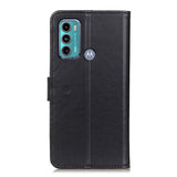 Motorola Moto G60 Leather Flip Cover m. Lommebok - Svart