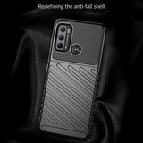 Motorola Moto G60 Thunder Series Twill Plast Bakdeksel - Svart