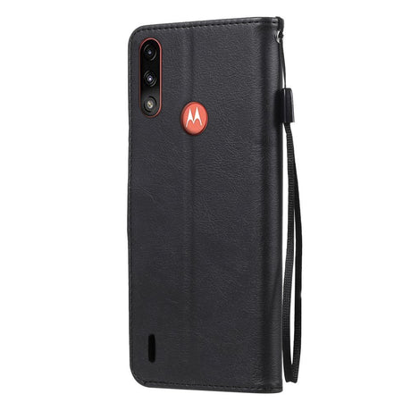 Motorola Moto E7 Power / E7i Power Flip Cover m. Lommebok og stativfunksjon - svart