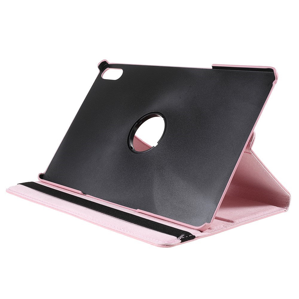 Lenovo Tab P12 Pro Læder Flip Cover m. 360 Graders Standerfunktion - Lyserød