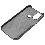 Motorola Moto E40 / E30 / E20 Læder Bagside Cover m. Kickstand - Sort