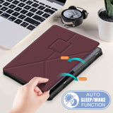 Lenovo Tab M10 (3. generasjon) 10,1" (TB-328F/TB-328X) Fleksibelt Origami Flip-deksel - Rød