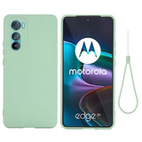 Motorola Edge 30 flytende silikondeksel m. Stropp - Grønn
