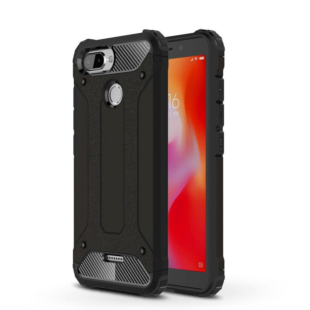Xiaomi Redmi 6 Armor Guard hardt deksel svart