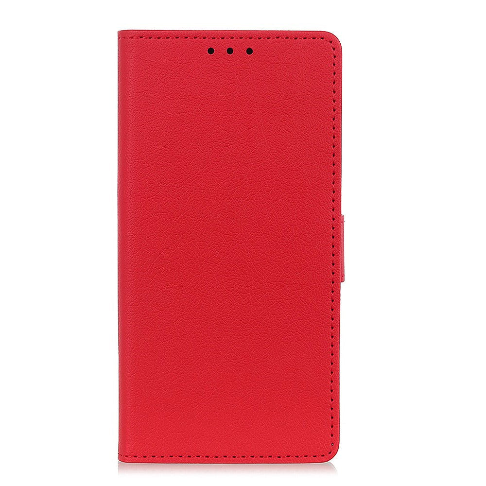 Xiaomi Redmi Note 8 skinndeksel m. Lommebok - Rød