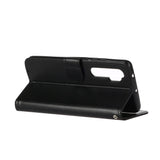 Xiaomi Mi Note 10 Lite lærdeksel m. Lommebok og stropp - Svart