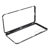 Xiaomi Mi Note 10 Lite 360° magnetisk metalldeksel m. Glass Bak &amp; Front - Svart