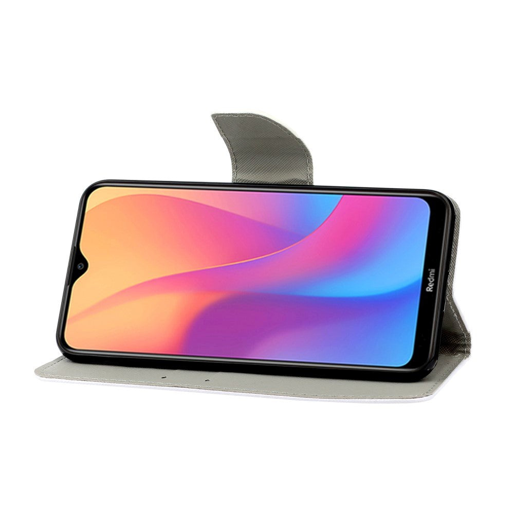 Xiaomi Redmi 9A / 9AT flip-deksel i kunstskinn m. Lommebok - Sommerfugler