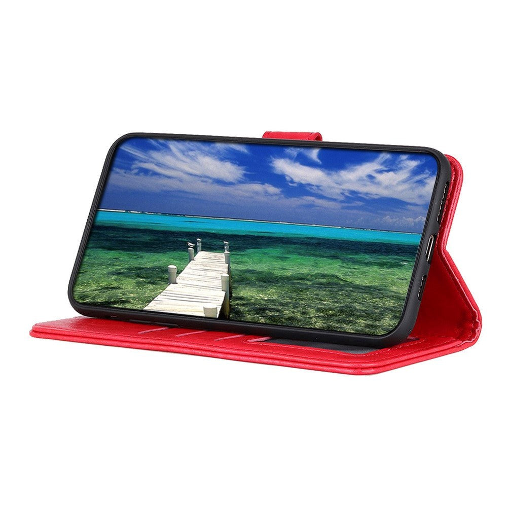 Xiaomi Mi 11 Lite (5G/4G) / 11 Lite NE Klassisk Kunstlæder Cover m. Pung - Rød