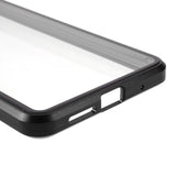 Xiaomi Poco M3 Magnetisk Metal Cover m. Glas For- og Bagside - Sort