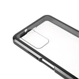 Xiaomi Poco M3 Magnetisk Metal Cover m. Glas For- og Bagside - Sort