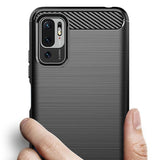 Xiaomi Redmi Note 10 5G Mofi Brushed Carbon Fiber Fleksibelt Plastik Cover - Blå