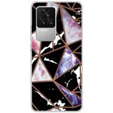 Xiaomi Poco F4 fleksibelt plastbakdeksel - svart marmor