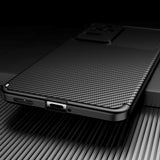 Xiaomi Poco F4 Brushed Carbon Bagside Cover - Sort
