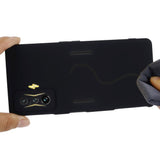 Xiaomi Poco F4 GT flytende silikon bakdeksel m. Stropp - Svart