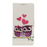 Alcatel 1S (2020) Skinndeksel m. Lommebok Owl Family