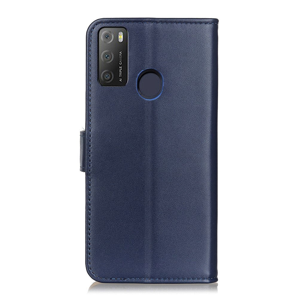 Alcatel 1S (2021) / 3L (2021) Leather Flip Cover m. Lommebok - Blå