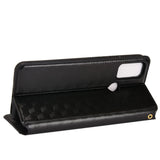 Alcatel 1S (2021) / 3L (2021) Flip-deksel i PU-skinn m. Lommebok - Rhombus - Sort