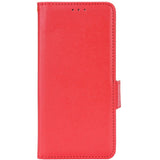 Alcatel 1S (2021) / 3L (2021) PU Litchi Leather Flip Cover m. Lommebok - Rød