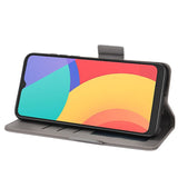 Alcatel 1S (2021) / 3L (2021) PU Litchi Leather Flip Cover m. Lommebok - Grå