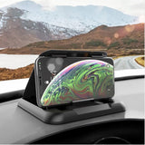 Universal bilholder m. Carbon Design - Svart