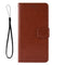 EIDERWOOD Google Pixel 4a flip-deksel i skinn m. Lommebok og stropp - brun
