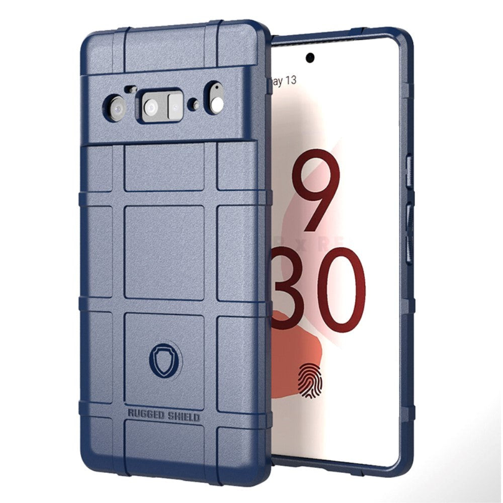 Google Pixel 6 Pro Rugged Shield Series Craftsman Bakdeksel – Blå