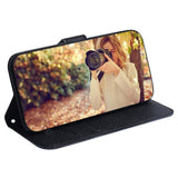 Google Pixel 6 Pro Leather Flip Cover m. Lommebok og trykk - Hund og ulv