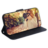 Google Pixel 6 Pro Leather Flip Cover m. Veske og trykk - "Ikke rør telefonen min"