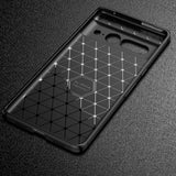 Google Pixel 7 Pro Carbon Fiber fleksibelt plastbakdeksel - svart