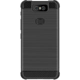 Asus Zenfone 6 (ZS630KL) IMAK Carbon Fiber Plastic Cover Sort