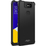 Asus Zenfone 6 (ZS630KL) IMAK Fleksibel Plastik Cover + Beskyttelsesfilm Mat Sort