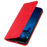 Asus ROG Phone 5 Læder Flip Cover m. Pung - Rød