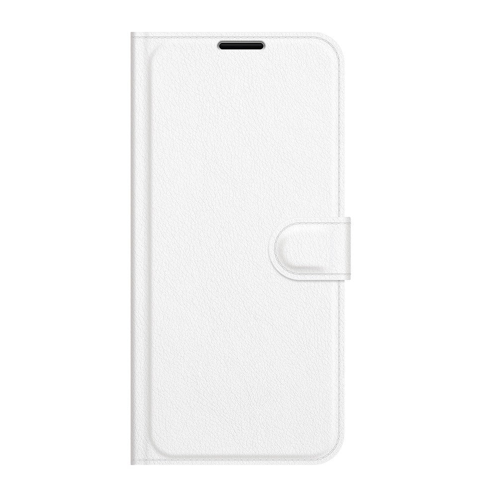 Asus Zenfone 8 Flip Litchi Faux Leather Flip Cover - Hvit