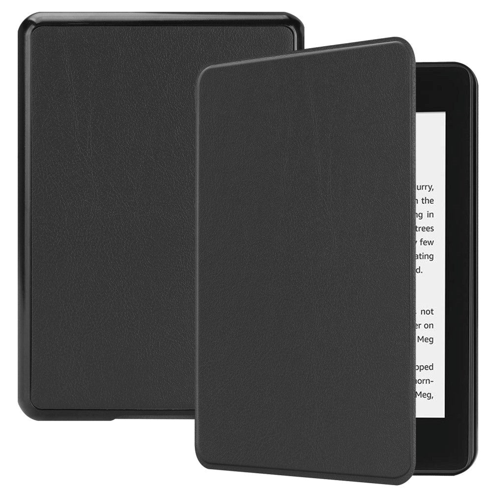 Amazon Kindle Paperwhite 4 (2018) Leather Flip Cover - Svart