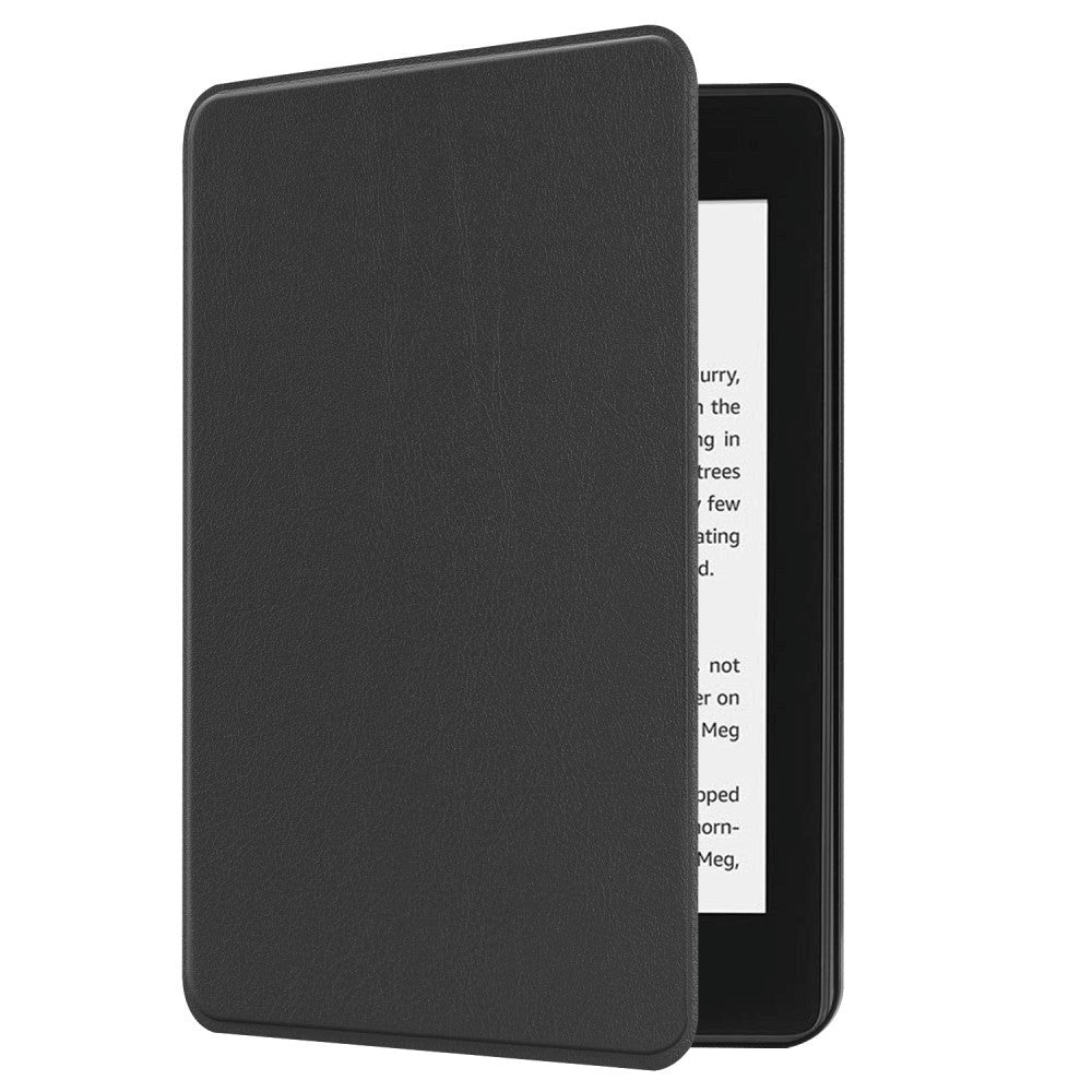 Amazon Kindle Paperwhite 4 (2018) Leather Flip Cover - Svart