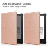 Amazon Kindle Paperwhite 5 11. generasjon (2021) Leather Flip Cover m. Søvnfunksjon - Rose Gold