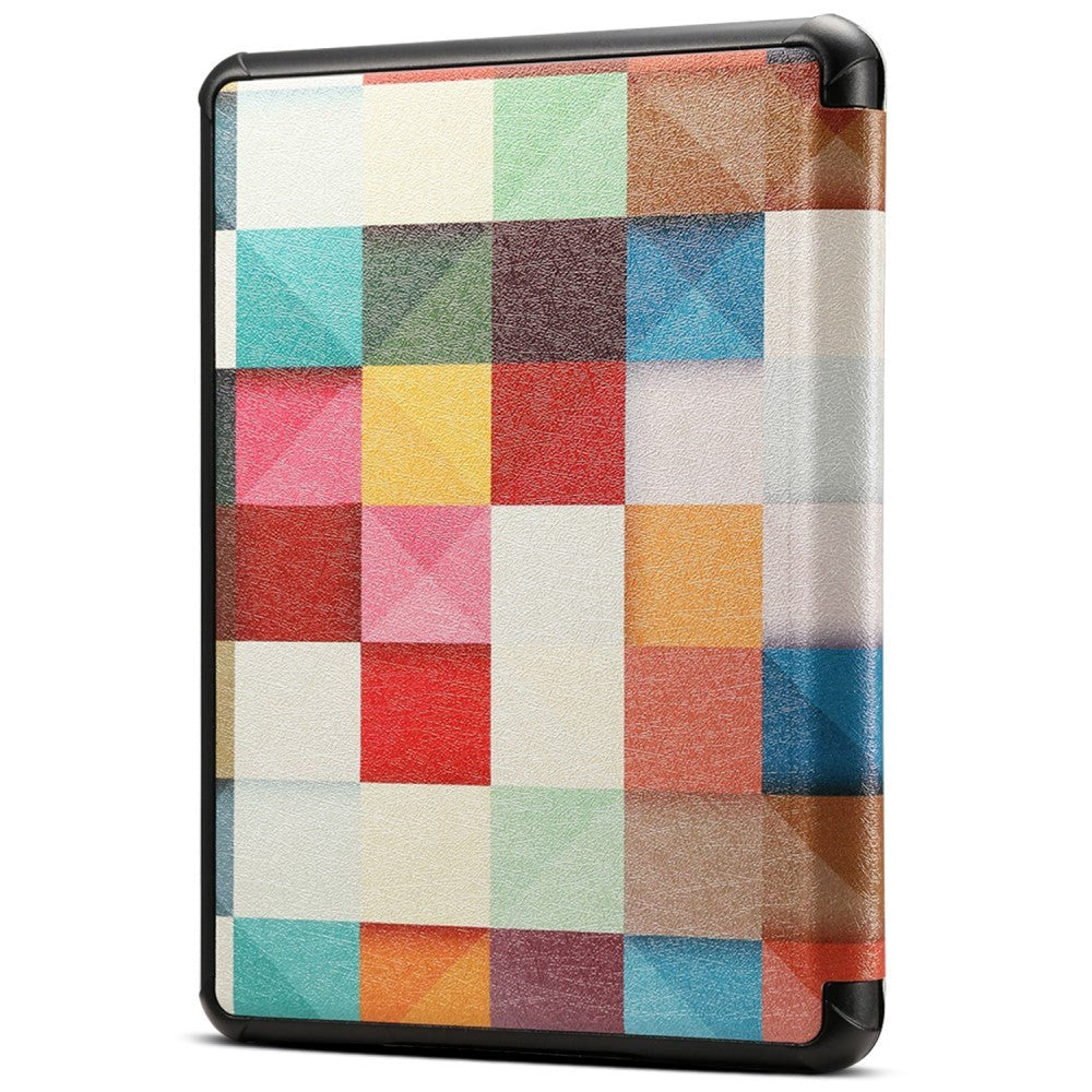 Amazon Kindle Paperwhite 5 11. generasjon (2021) Faux Leather Flip Cover m. Søvnfunksjon - Geometri