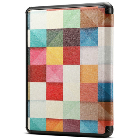 Amazon Kindle Paperwhite 5 11. generasjon (2021) Faux Leather Flip Cover m. Søvnfunksjon - Geometri