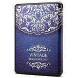 Amazon Kindle Paperwhite 5 11. generasjon (2021) Faux Leather Flip Cover m. Sovefunksjon - Blå / Mønster