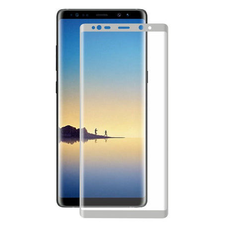 Samsung Galaxy Note 8 HAT PRINCE Skjermbeskytter i herdet glass (full størrelse med kurver) - Sølv