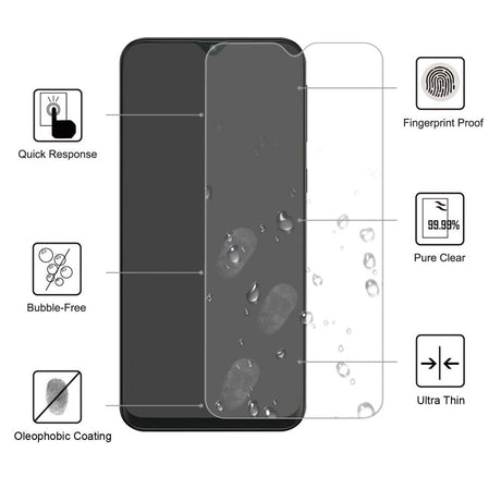 Samsung Galaxy A10 Cover Case Friendly Screen Protector - Gjennomsiktig