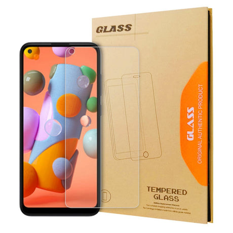 Samsung Galaxy M11 Case Friendly Skjermbeskytter - Herdet glass - Gjennomsiktig
