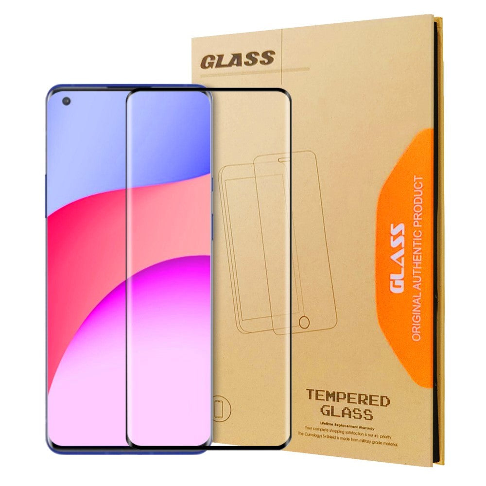 OnePlus 8 Pro Skjermbeskytter - Full-Fit - Skjermbeskyttelse - 9H - Svart