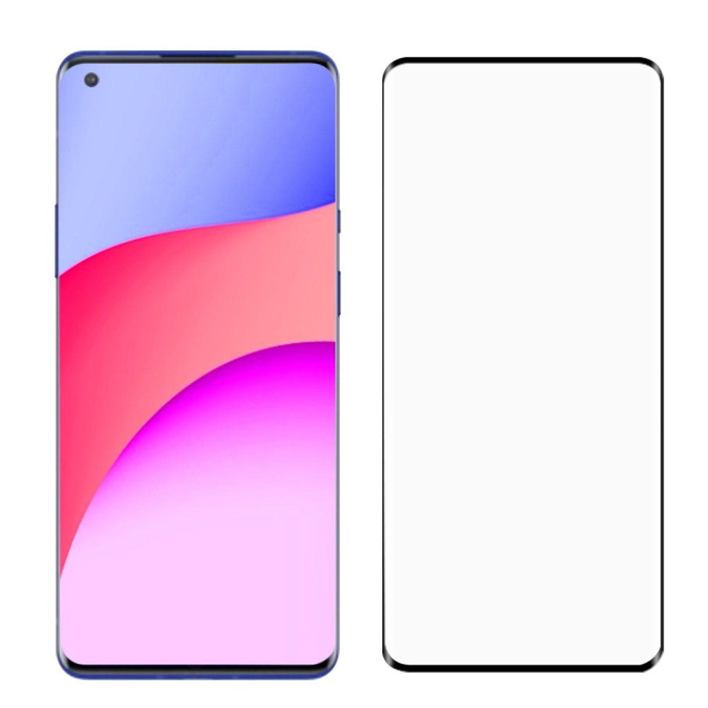 OnePlus 8 Pro Skjermbeskytter - Full-Fit - Skjermbeskyttelse - 9H - Svart
