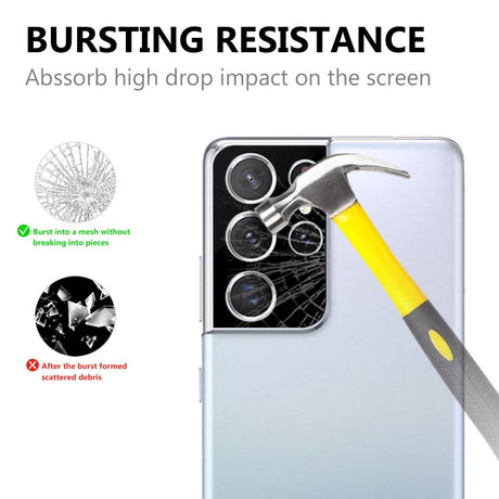 Samsung Galaxy S21 Ultra Kameralinsebeskytter - Svart