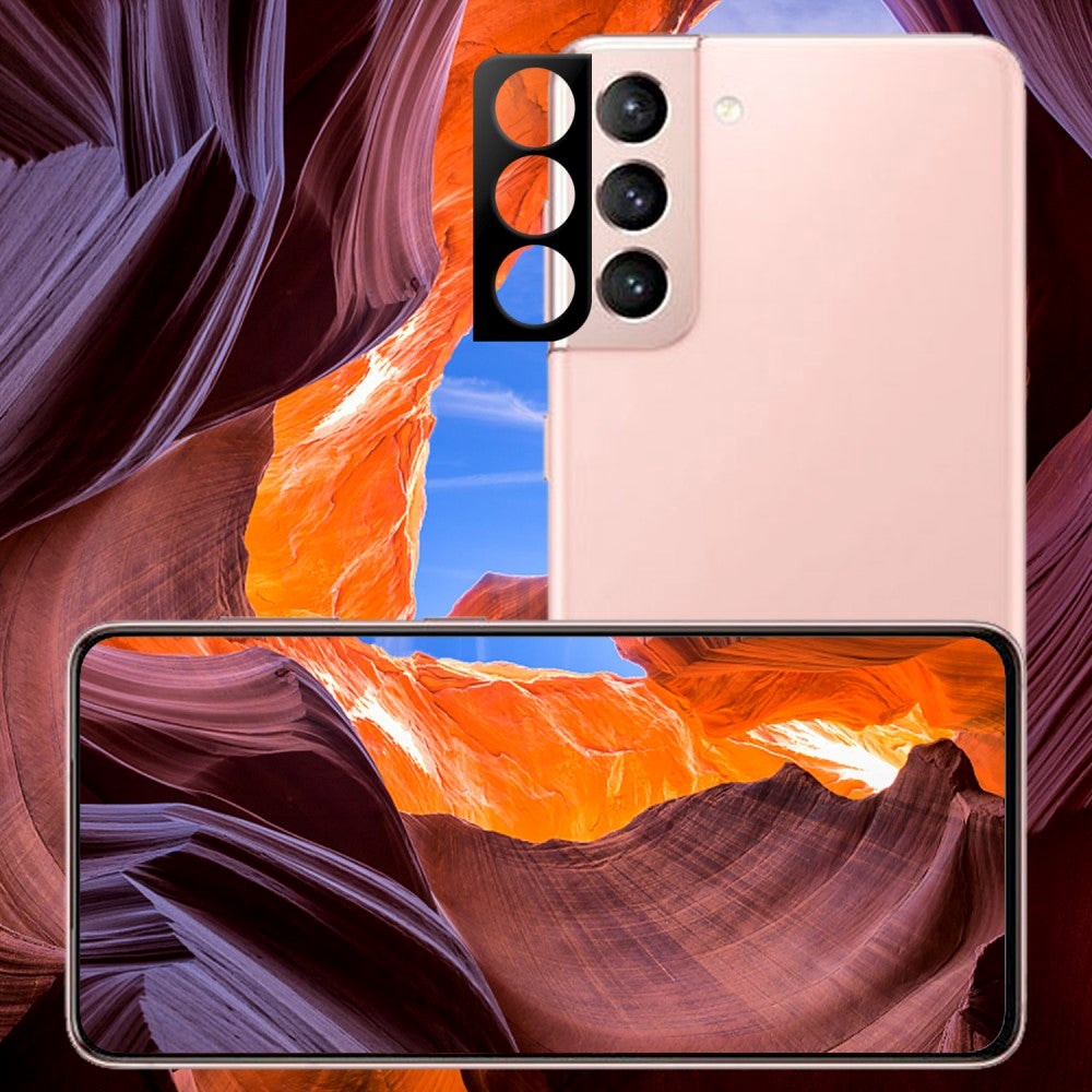 Samsung Galaxy S21 kameralinsebeskytter - svart