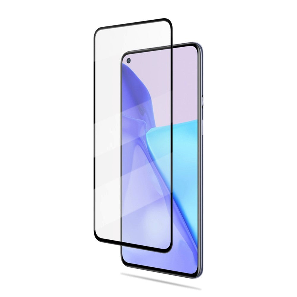 MOCOLO OnePlus 9 herdet glass m. Sort ramme - Full Fit