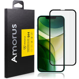 iPhone 13 Pro Max AMORUS Case Friendly Tempered Glass - Skjermbeskytter - Black Edge